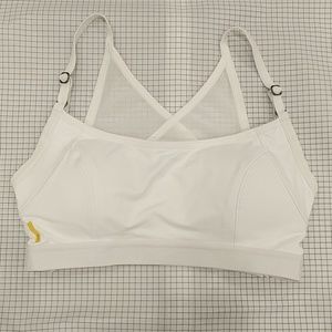 Lole White Sports Bra with Mesh Back